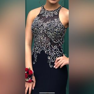 Navy blue prom dress
